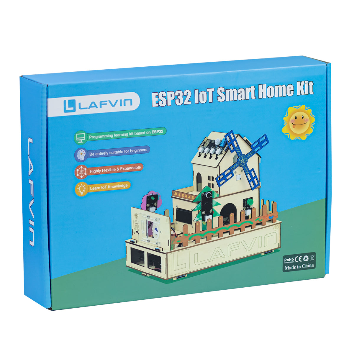 LAFVIN Smart Home Programming Kit for Arduino, Supports Voice Recognition and Mobile App Control, DIY STEM Kit with Tutorials