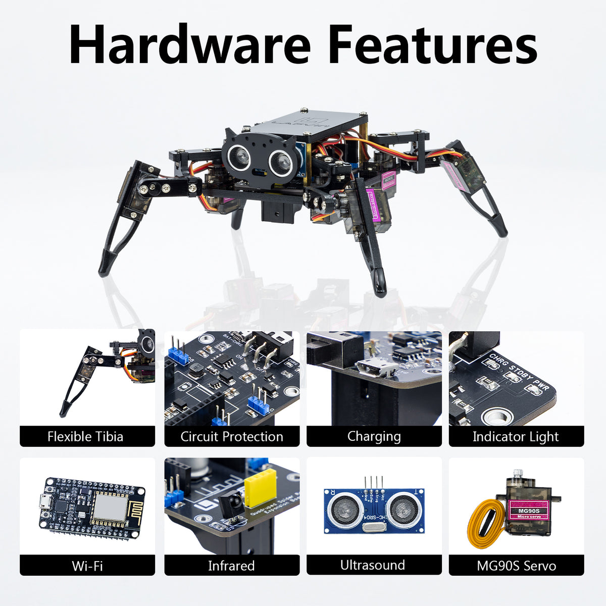 Quadruped Bionic Spider Robot Kit