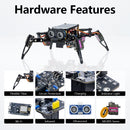 LAFVIN Quadruped Bionic Spider Robot Kit with ESP8266 Controller,4-Legged Programmable Bionic Crawling Robot Kit