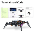 LAFVIN Quadruped Bionic Spider Robot Kit with ESP8266 Controller,4-Legged Programmable Bionic Crawling Robot Kit