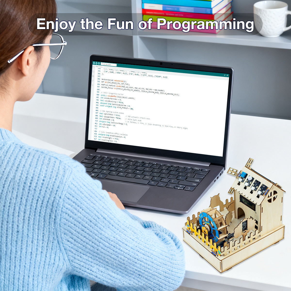 LAFVIN ESP32-IOT-Smart Farm Kit APP Remote Operation Voice Recognition Control Function DIY Programming Kit