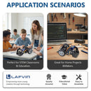 LAFVIN Micro:Bit-Smart Car 2WD Programmable DIY Robotics Kit STEM Educational Coding Building Kit for Students Beginners