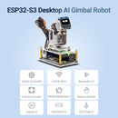 LAFVIN ESP32-S3 Desktop AI Gimbal Robot DIY Electronic Project Kit Desktop Robot Supports Gesture Recognition and Intelligent Voice Interaction Functions