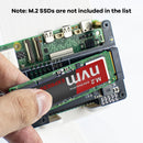 LAFVIN M.2 NVMe SSD Adapter for Raspberry Pi 5 - PCIe Gen3 High-Speed, Compatible with 2230/2242/2260/2280 sizes