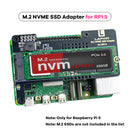 LAFVIN M.2 NVMe SSD Adapter for Raspberry Pi 5 - PCIe Gen3 High-Speed, Compatible with 2230/2242/2260/2280 sizes