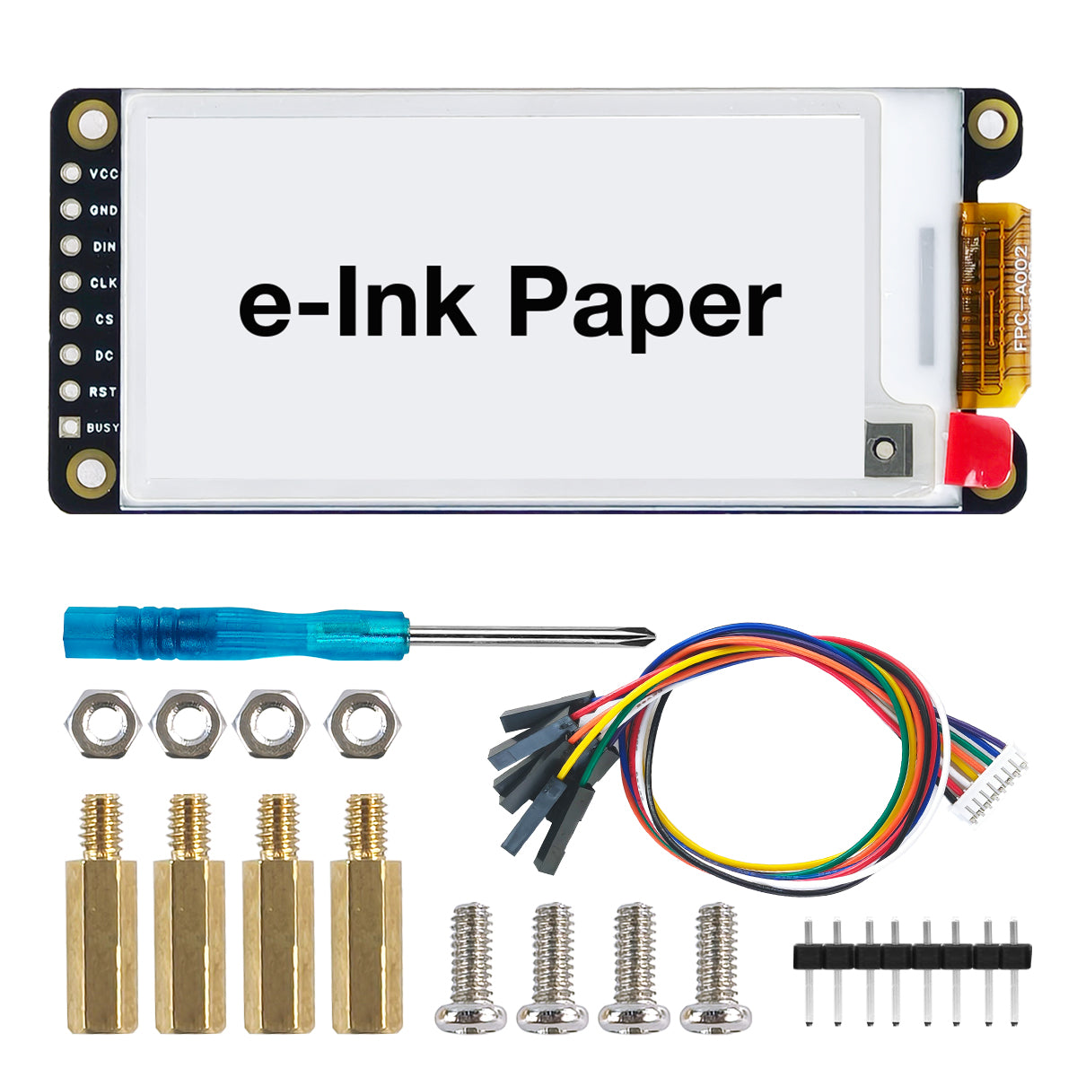 LAFVIN 2.13inch E-Ink Paper HAT Display Module Electronic Whiteboard NVMe M.2 SSD PCIe Compatible with Raspberry Pi 5/4B/3B+/3B/2B/A+/Zero W//Zero 2 W