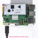 LAFVIN 2.13inch E-Ink Paper HAT Display Module Electronic Whiteboard NVMe M.2 SSD PCIe Compatible with Raspberry Pi 5/4B/3B+/3B/2B/A+/Zero W//Zero 2 W