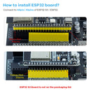LAFVIN Breakout Board for ESP32/ESP32-S3 WROOM Module Sensor Blocks, Terminal Block Shield HAT with Pin Header