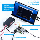 LAFVIN Uninterruptible Power Supply (UPS) Module for Raspberry Pi/Jetson Nano Supports Charging and Power Output at The Same Time 3S & 5V 5A Output