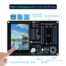 LAFVIN Raspberry Pi Pico/Pico W Expansion Board Module with 3.5-inch IPS TFT Touch Screen LED Indicator Kit