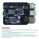 LAFVIN POE HAT for Raspberry Pi 3B+/4B/5 Power Over Ethernet Expansion Board