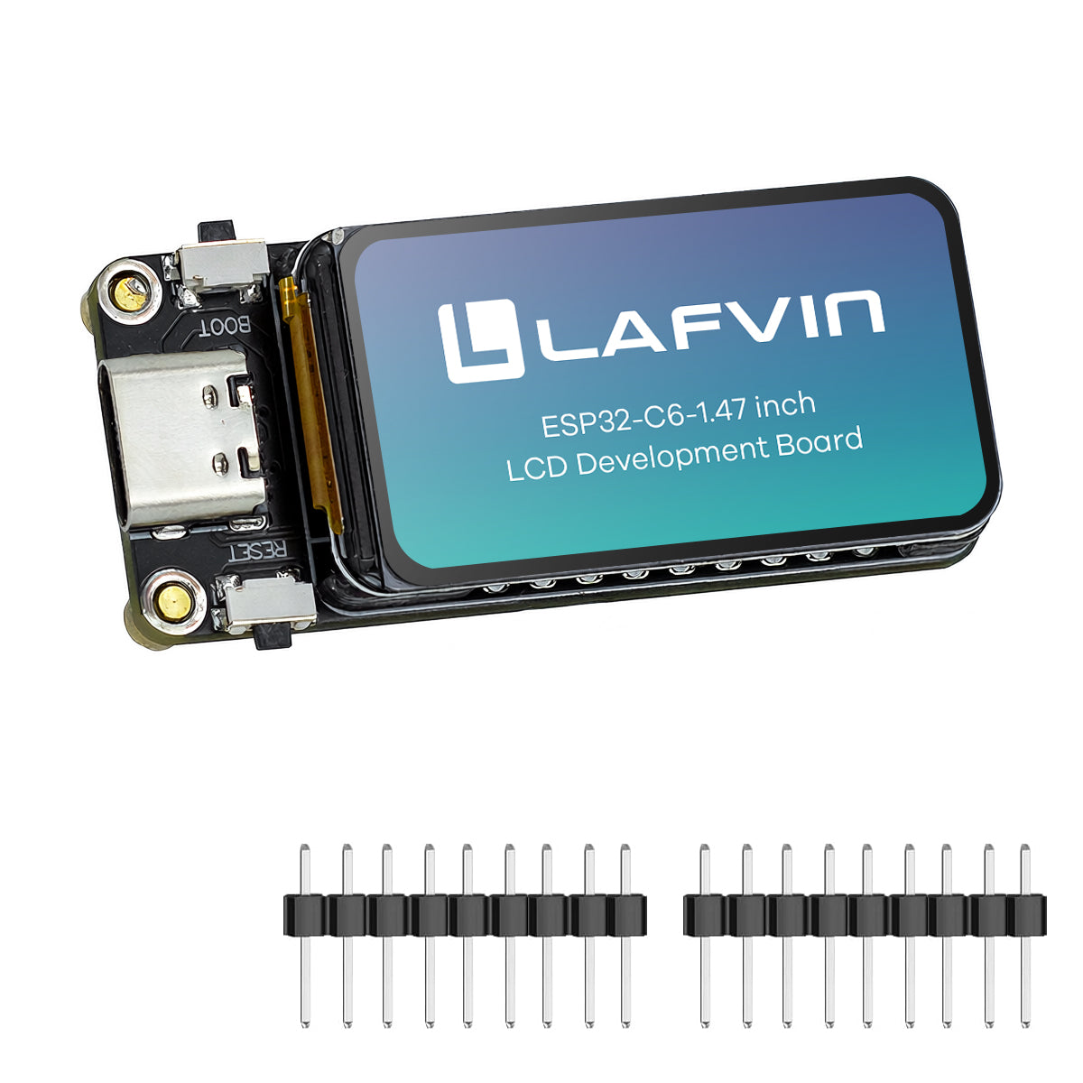 ESP32-C6 Module with 1.47inch Display Module Board Supports Wi-Fi 6 & BT ESP32 1.47 inch Display Type for Arduino
