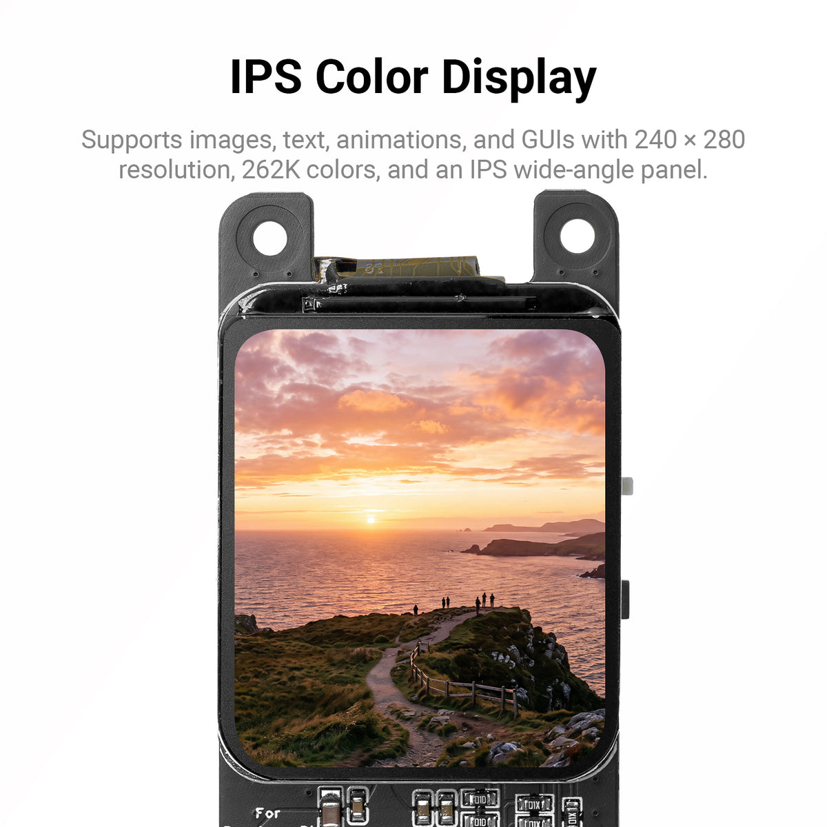 LAFVIN Audio Display HAT for Raspberry Pi with 1.69-inch Color Display Screen Audio + Display Expansion Board