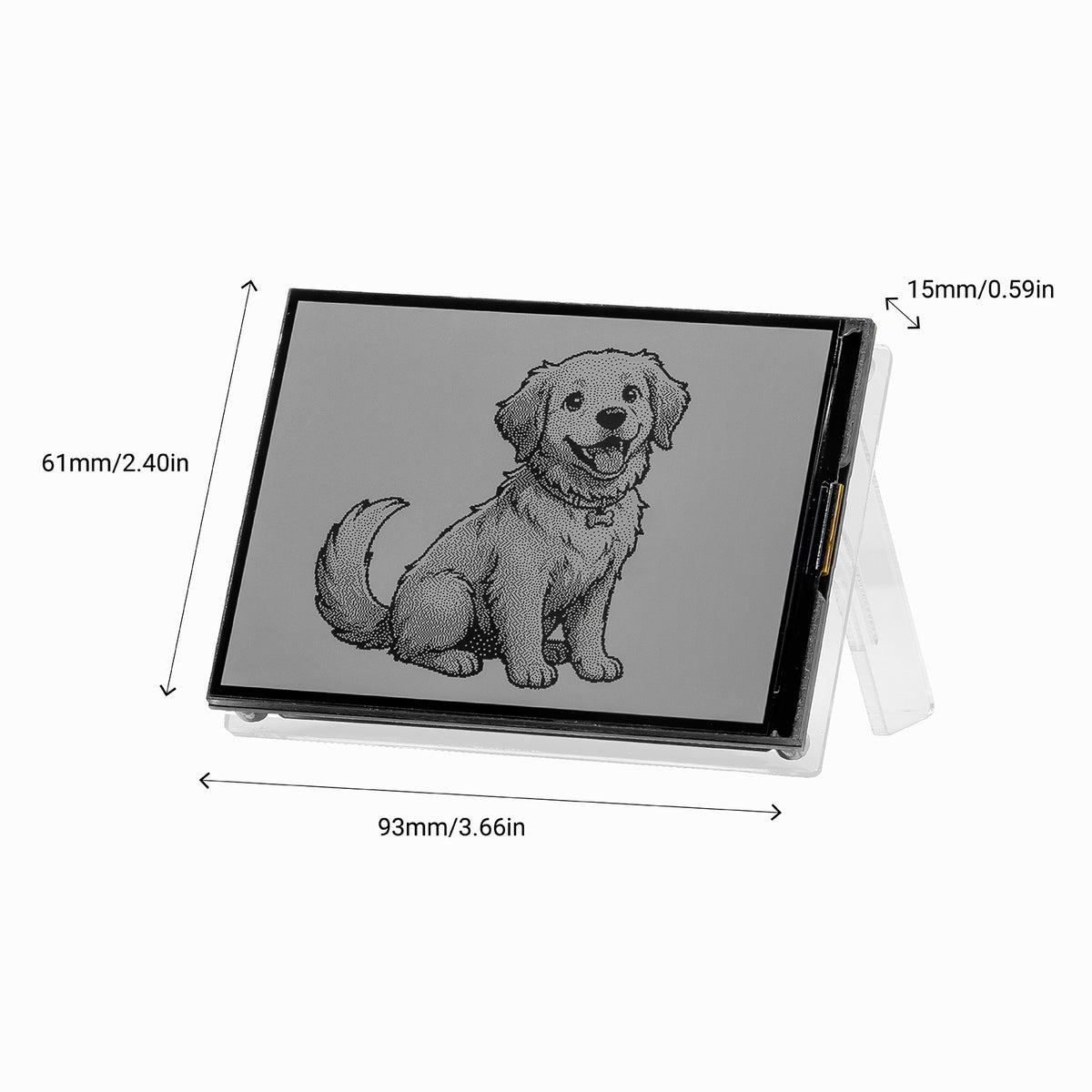 LAFVIN ESP32-S3 4.2 Inch Reflection Display Board, WiFi BLE with Microphone Temp Humidity Sensor RTC for IoT Project