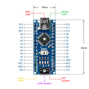 LAFVIN Nano 3.0 Controller Board Nano Shield Expansion Board with Cable for Arduino ATmega328P