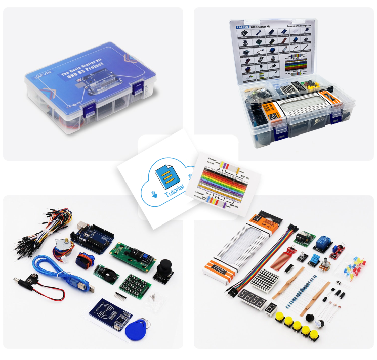 LAFVIN Starter Kit for Arduino UNO R3 Project UNO R3 Board Kit for Arduino Programming Project DIY Electronics Stater Learning Kit with Tutorial