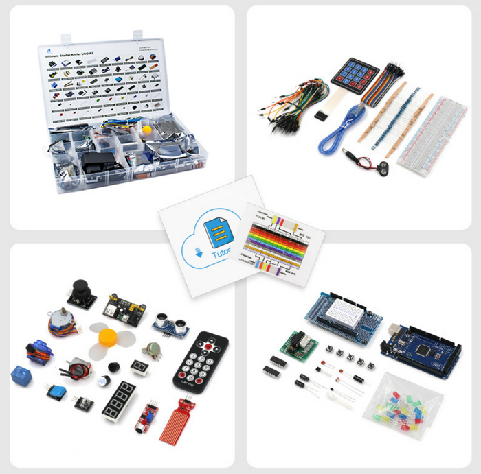LAFVIN Ultimate Starter Kit for Mega 2560 The Most Complete with Tutor