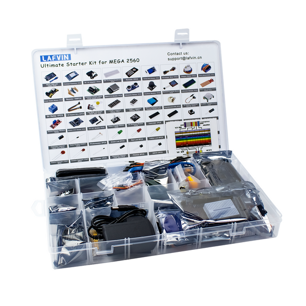 LAFVIN Ultimate Starter Kit for Mega 2560 The Most Complete with Tutor