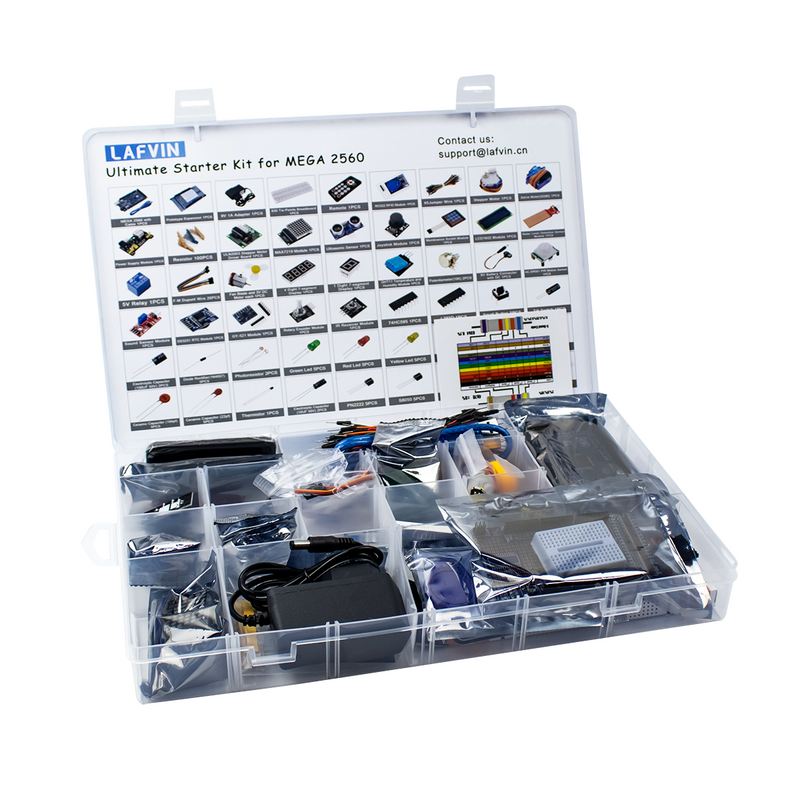 LAFVIN Ultimate Starter Kit para Raspberry Pi Pico W, LCD1602, SG90 con tutorail LAFVIN Ultimate Starter Kit para Raspberry Pi Pico W, LCD1602, SG90 con tutorail