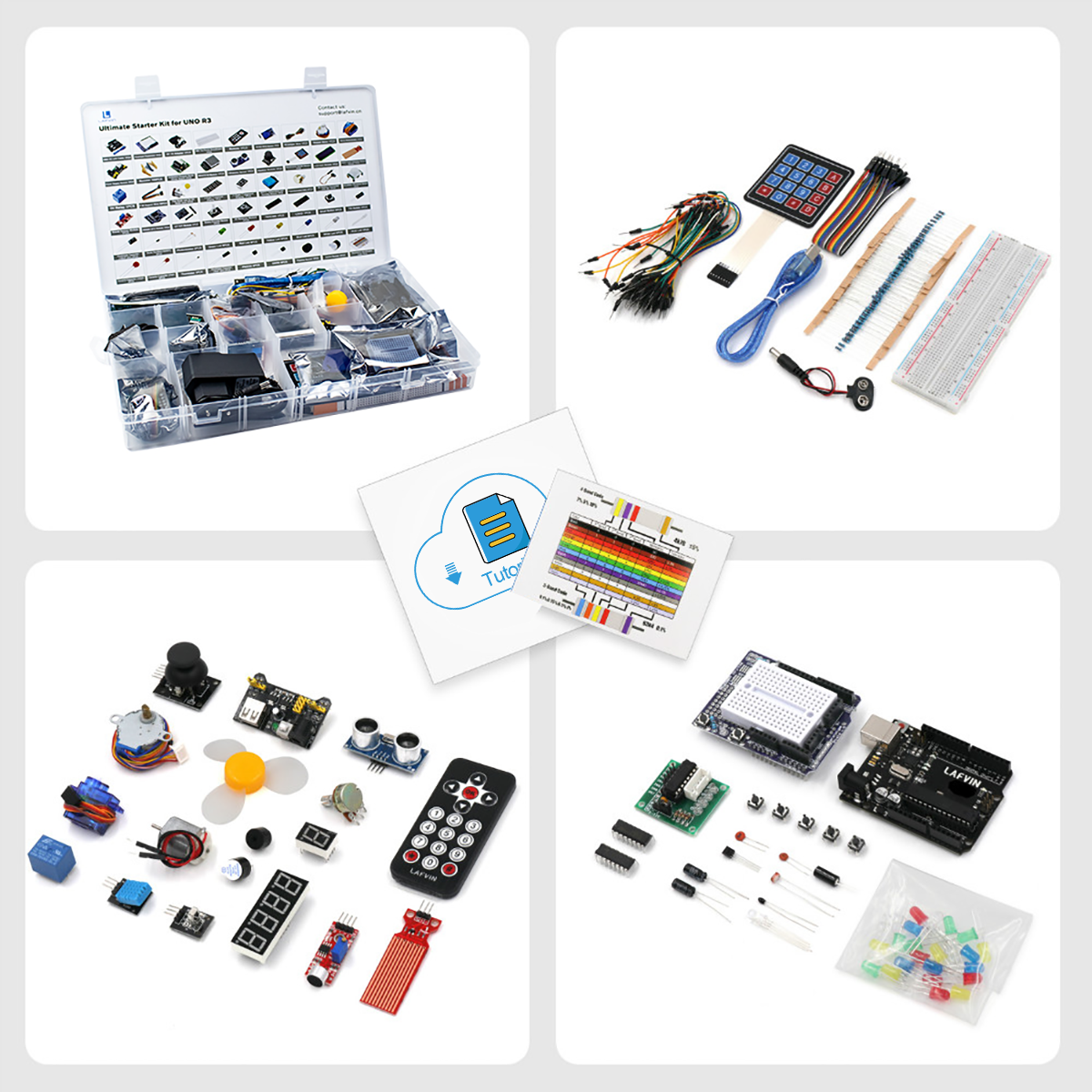 LAFVIN Ultimate Starter Kit for Arduino UNO Upgraded Full Version Starter Programming Learning Kit DIY Project with Tutorial
