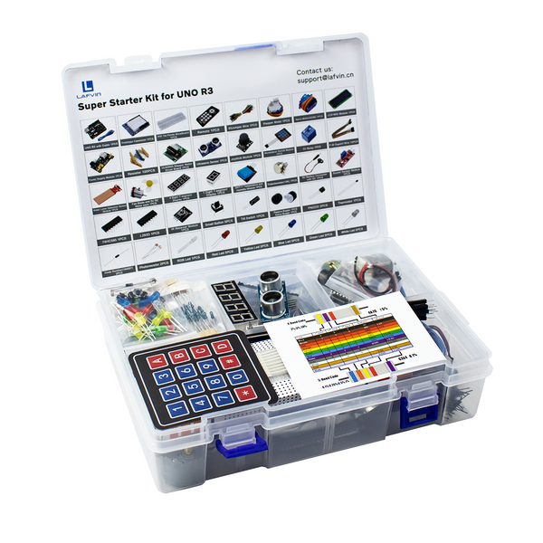 LAFVIN Super Learning Kit for UNO R3 for Arduino for UNO R3 with Tutor