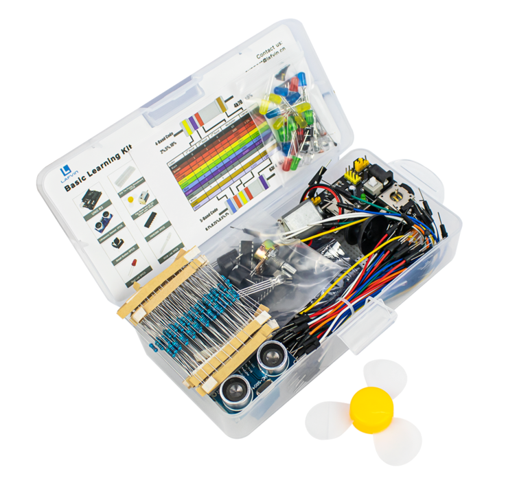 LAFVIN Basic Starter kit for Arduino for UNO R3, with Breadboard, LED, Resistor,Jumper Wires and Power Supply