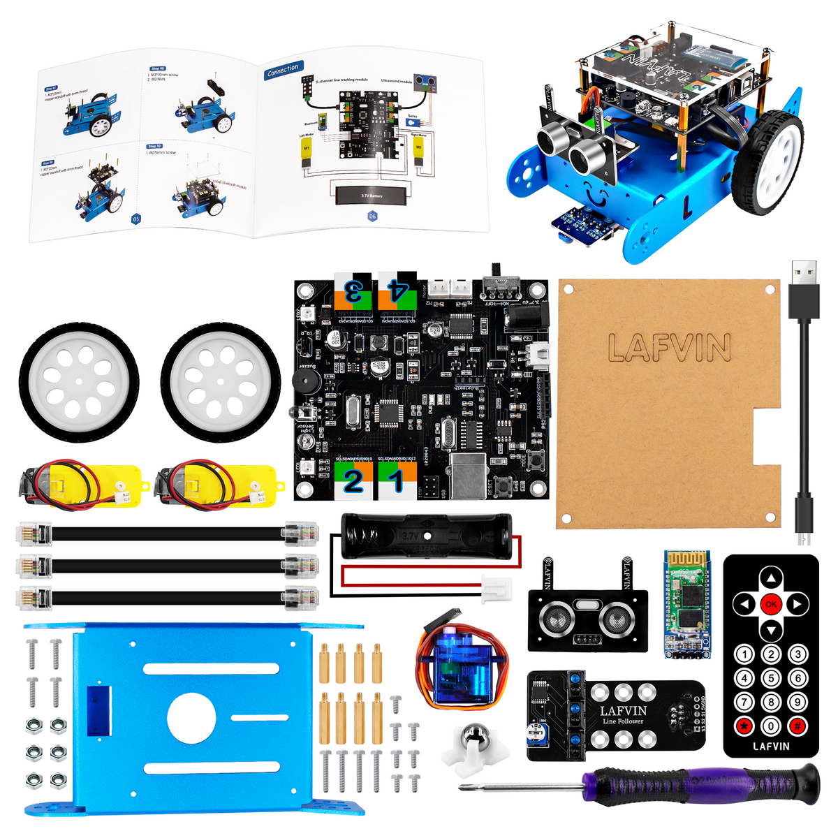 LAFVIN IBOT Programmable Education Robot Car Kit for Arduino Graphical
