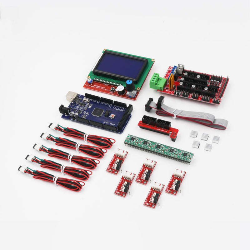 CNC 3D Printer Kit With Mega 2560 Board,RAMPS 1.4 Controller ,LCD 12864 , A4988 Stepper Driver For Arduino - 502
