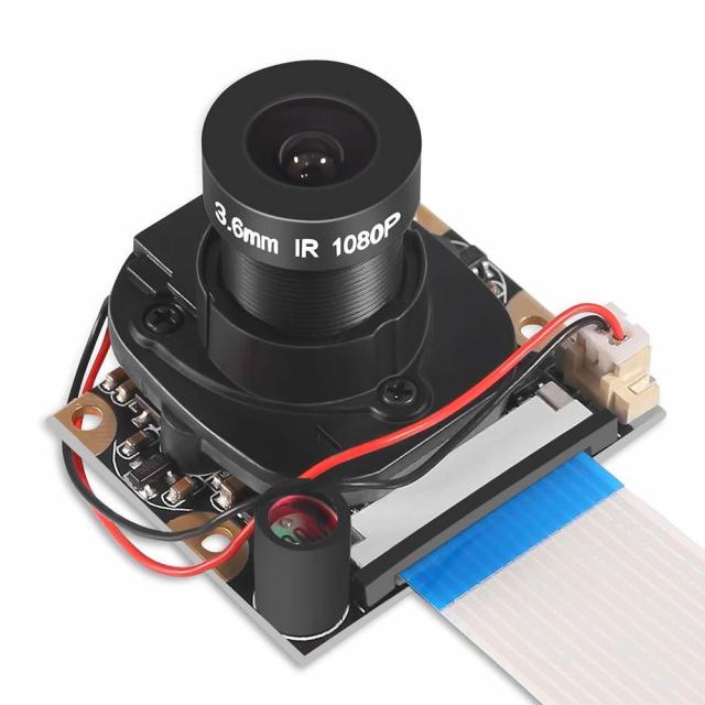 Raspberry Pi 4 Model B Camera Module Automatic IR-Cut Switching Day/Night Vision 5MP OV5647 Sensor 1080p HD Webcam for Pi 2 3 B+