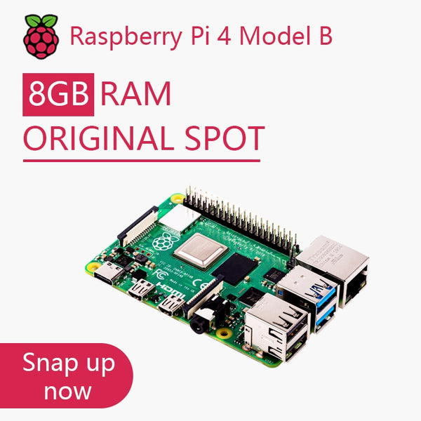 Official Original Raspberry Pi 4 Model B Dev Board Kit RAM 2G 4G 8G 4