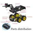 LAFVIN Mechanical 4WD Robot Arm Car Kit for Arduino Robot Car Robot Ar