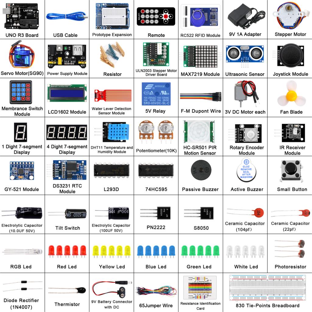LAFVIN Ultimate Starter Kit for Arduino UNO Upgraded Full Version Starter Programming Learning Kit DIY Project with Tutorial