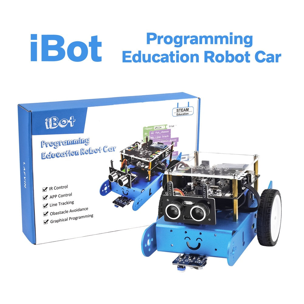 LAFVIN IBOT Programmable Education Robot Car Kit for Arduino Graphical Programming with User Manual