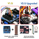 LAFVIN Smart Robot Car 2WD Chassis Kit with Ultrasonic Module, L298N Driver Board, Remote, IR Control for Arduino UNO DIY Kit