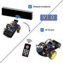 LAFVIN Smart Robot Car 2WD Chassis Kit with Ultrasonic Module, L298N Driver Board, Remote, IR Control for Arduino UNO DIY Kit