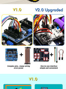 LAFVIN Smart Robot Car 2WD Chassis Kit with Ultrasonic Module, L298N Driver Board, Remote, IR Control for Arduino UNO DIY Kit