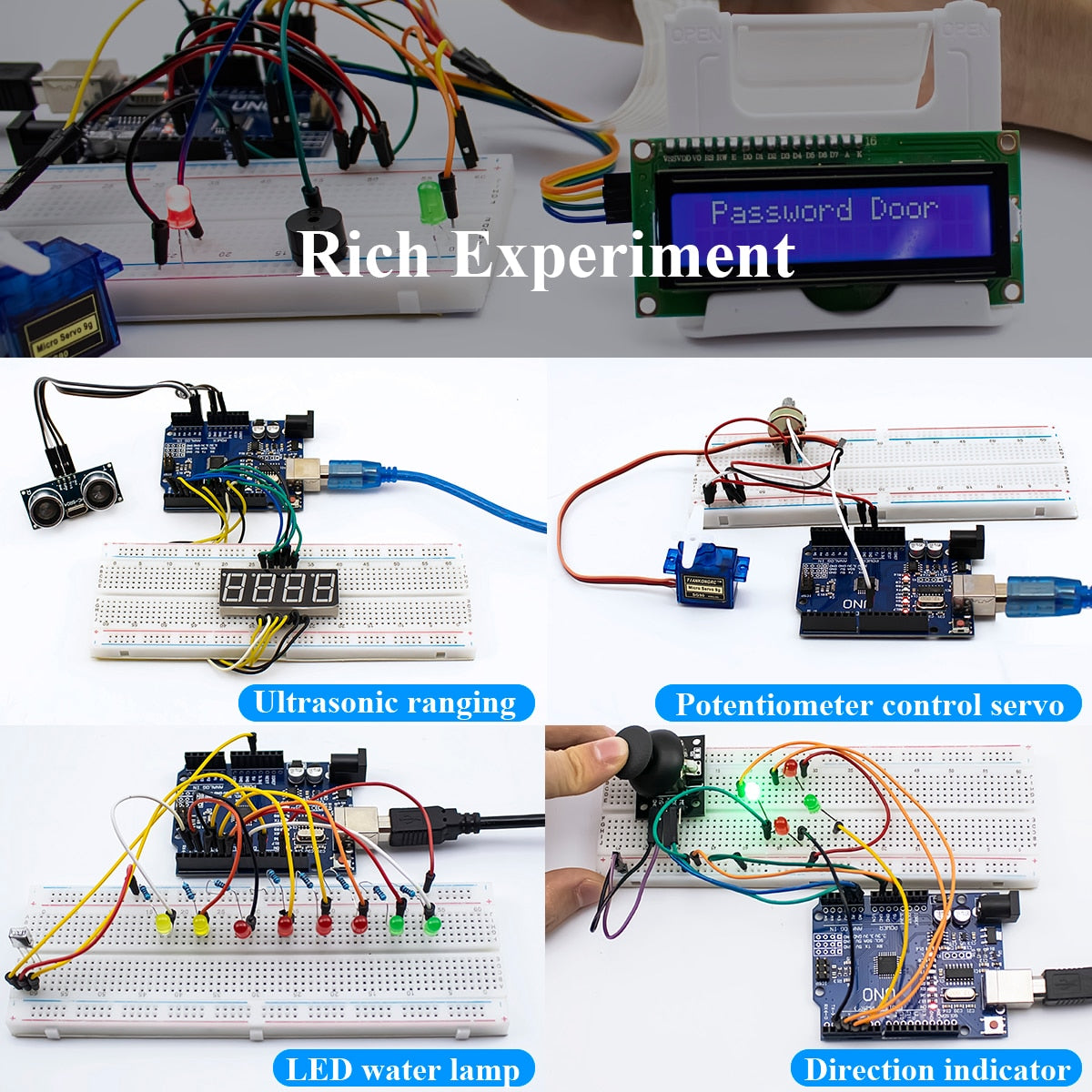 LAFVIN Super Starter Kit Learning Kit for Arduino UNO R3 DIY Kit with Retail Box - R3 CH340 Board
