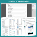 LAFVIN Power Supply Learning Kit UNO R3 Project including Ultrasonic Sensor, LCD1602 with Tutorial for Arduino