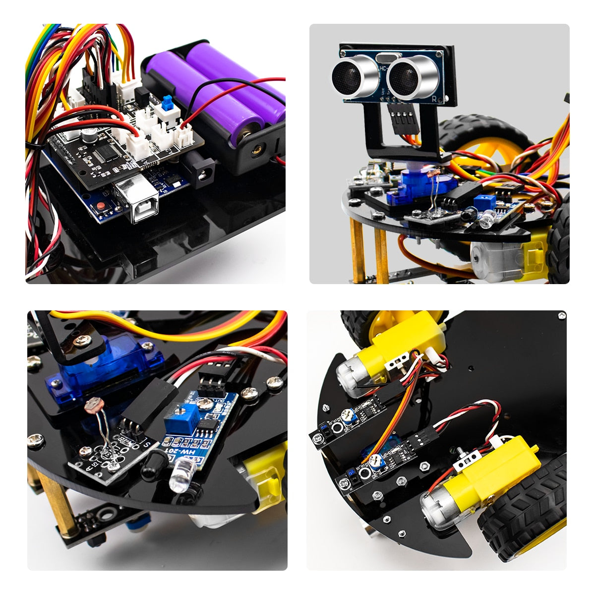 LAFVIN Smart Robot Car 2WD Chassis Kit Upgraded V2.0 for Arduino Robot STEM /Graphical Programming Robot Car