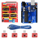 CNC Shield Expansion Board V3.0 + R3 Board with usb + 4pcs Stepper Motor Driver A4988 Kits for Arduino for UNO