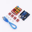 CNC Shield Expansion Board V3.0 + R3 Board with usb + 4pcs Stepper Motor Driver A4988 Kits for Arduino for UNO