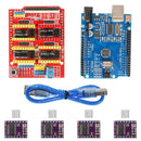 3D Printer CNC Shield V3.0 Expansion Board + 4PCS DRV8825 Stepper Motor Driver + UNO R3 Board with USB Cable for Arduino UNO R3