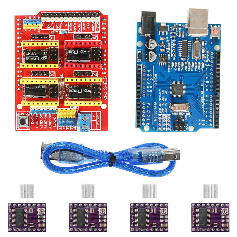 3D-Druckerpaket – Entwicklungsboard CNC Shield V3-Erweiterungsboard 4 Stück DRV8825 3D-Druckerpaket – Entwicklungsboard CNC Shield V3-Erweiterungsboard 4 Stück DRV8825