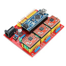CNC Shield V4+ Nano 3.0 A4988 3 Axis Stepper Driver Board Engraving Machine Set